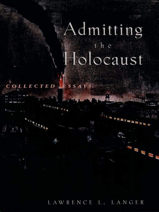 Cover image for Admitting the Holocaust